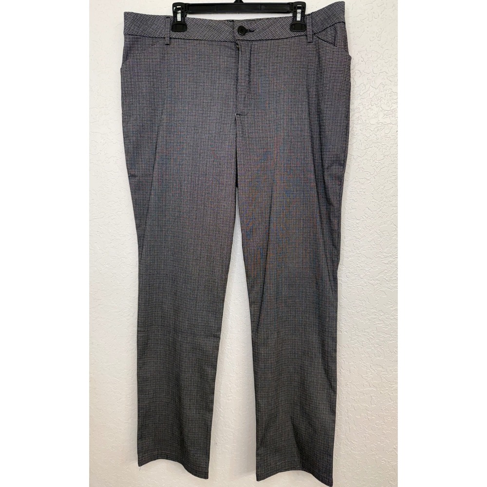 Lee Women's Wrinkle Free Plaid Dress Pants Size 18‎ Long Office Casual